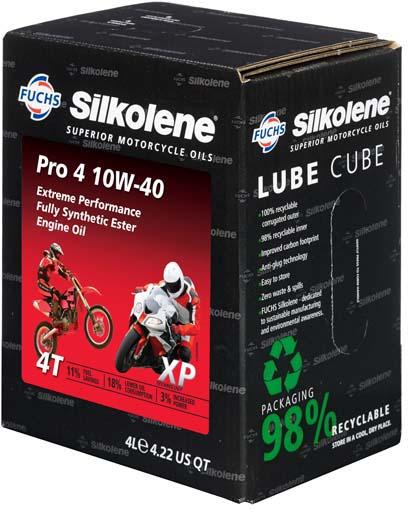 SILKOLENE PRO 4 XP FULLY SYNTHETIC 10W40 4 STROKE OIL 4 Litre