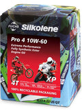 Silkolene PRO 4 XP 10W60 Full Synthetic 4T Motorcycle Engine Oil 4 LITRE