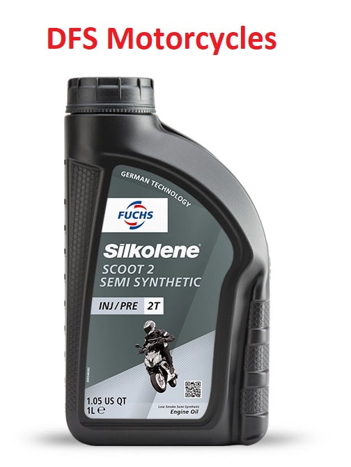 Silkolene SCOOT 2 Semi-Synthetic 2-Stroke Scooter Engine Oil 2T 1 Litre