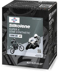 Silkolene Super 4 10W30 Semi-Synthetic 4-Stroke Motorbike Oil 4 Litre
