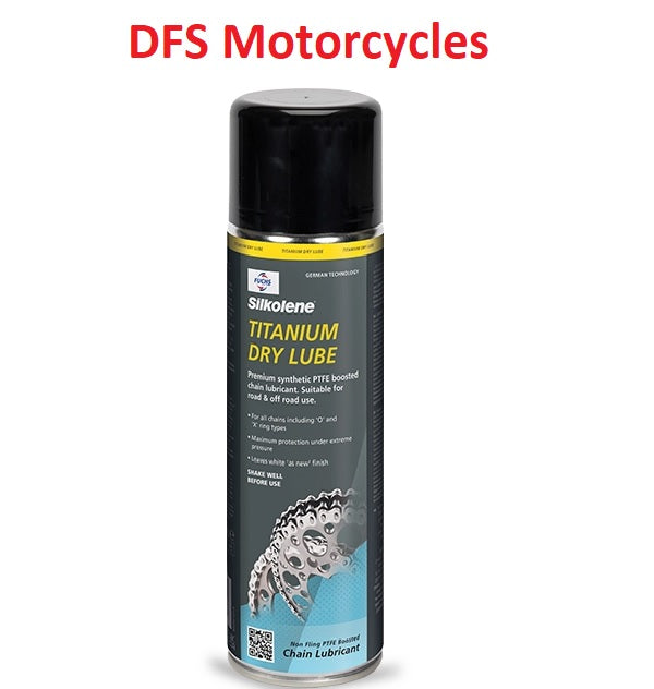 Silkolene PTFE Motorcycle Chain Titanium Dry Lube 500ml